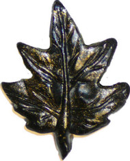 Blk Maple Leaf Cab Knob