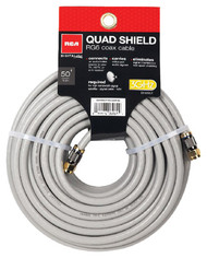 50' Gry Quad Coax Cable