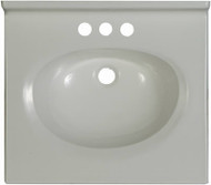 19x17 Wht Marb Van Top