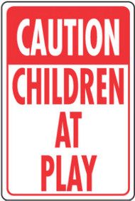 12x18child At Play Sign