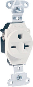 20a Wht Hd Sgl Outlet