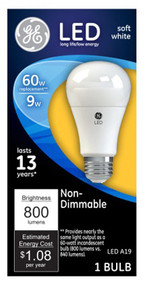 Ge 9w Sw Led A19 Bulb