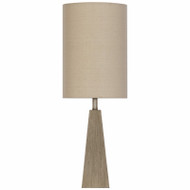 25" Gry Wd Table Lamp