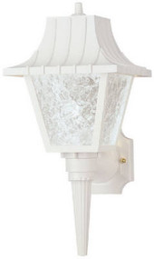 8"wht Plas Wall Lantern