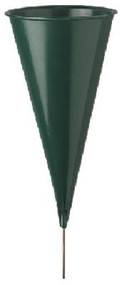 4"grn Plas Cemeter Vase