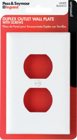 Wht 1g Dplx Wall Plate