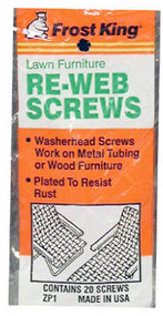 20pk Webbing Screws