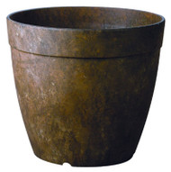 12" Teak Rnd Planter
