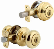 Pb Knob/sgl Cyldeadbolt