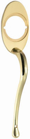 Pol Brs Curved Handle