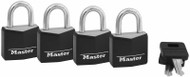 4pk 1-3/16" Alu Padlock