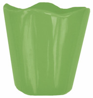 3" Grn Wavy Planter