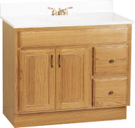 36-1/2x18-1/2oak Vanity