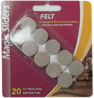 20pk 3/4" Oat Felt Pad