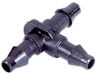 50pk 1/4" Barbed Tee