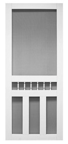 Col36"wht Viny Scr Door