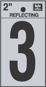 2" Blk Refl Number 3