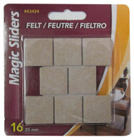 16pk 1" Oat Sq Felt Pad