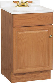 19x17x35-1/4 Oak Vanity