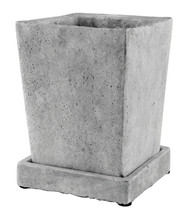 5"slate Wthr Sq Planter