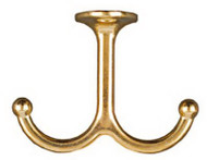 2pk Brs Undershelf Hook