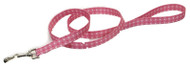 3/8x6 Pnk Dot Leash