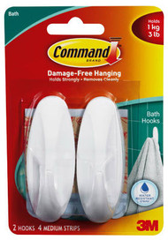 2ct Med Bath Hooks