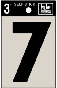 3" Blk Adhes Number 7