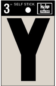 3" Blk Adhes Letter Y