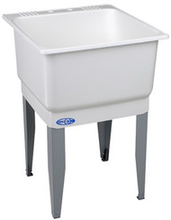 23x25 Wht Sgl Laun Tub