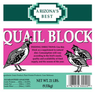 21lb Quail Seed Block