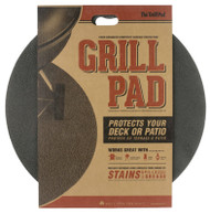 30" Blk Rnd Grill Pad