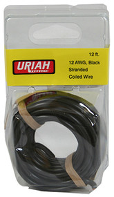 12" Blk 12awg Prim Wire