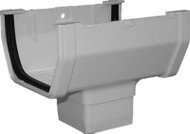 Wht Gutt Drop Outlet