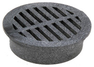 6" Blk Rnd Grate