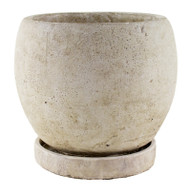 5-3/4"slate Rnd Planter