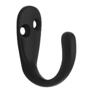 2pk Blk Sgl Robe Hook