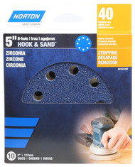 10pk 5" 40g 8hole Disc