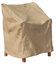 Tan Hi Back Chair Cover
