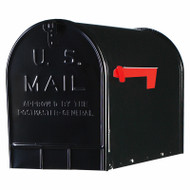 Blk T3 Rural Mailbox