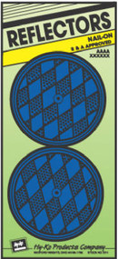 2pk 3-1/4"blu Reflector