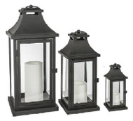 3pk Blk Bo Lantern