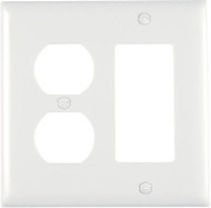 Wht Dplx/deco Wallplate