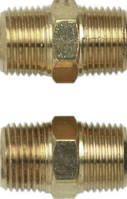 2pk 3/8"male Hex Nipple
