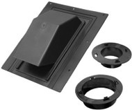 4" Blk Plas Roof Cap