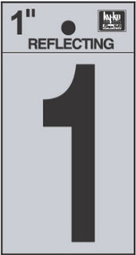 1" Blk Refl Number 1