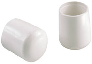 4pk 1-1/8" Wht Leg Tip