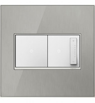 2g Brsh Mirr Wall Plate