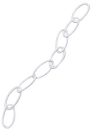 36" Wht Extend Chain