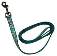 3/8x4 Teal Leash